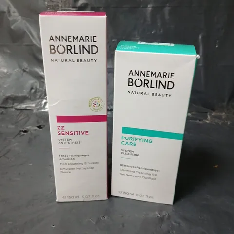 ANNMARIE BORLIND ZZ SENSITIVE MILD CLEANSING EMULSION 150ML AND PURIFYING CARE CLEANSING GEL 150ML
