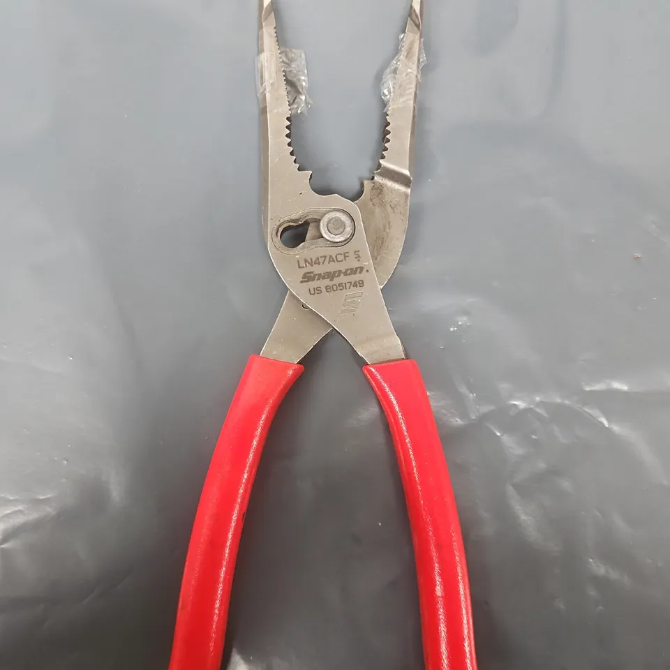 SNAP-ON LN47ACF PLIERS – RED-HANDLED LOCKING NEEDLE-NOSE