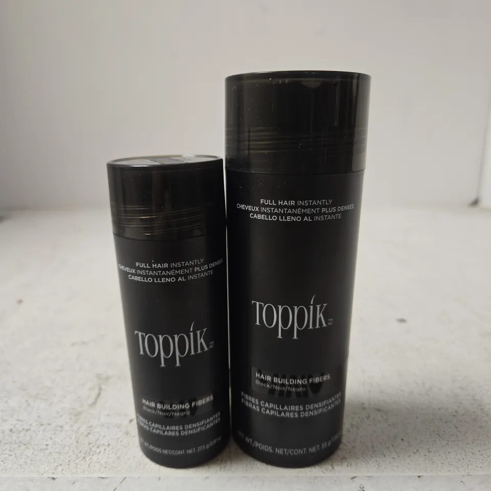 TOPPIK HAIR BUILDING FIBERS – BLACK (SET OF 2 BOTTLES)