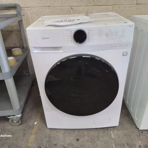 MIDEA MF200D80B/E FREESTANDING WASHER DRYER, LUNAR DIAL LED DISPLAY, FEATURE-RICH, 1H WASH & DRY, 1400RPM, 8KG/6KG LOAD, WHITE