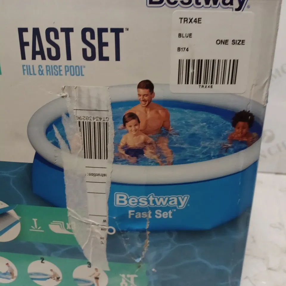 BESTWAY 8FT FAST SET POOL  RRP £44.99