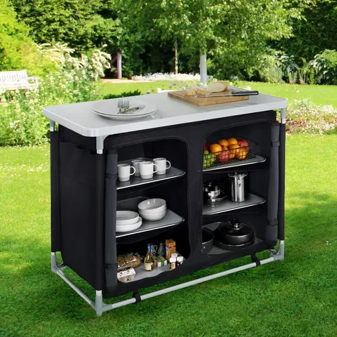 BOXED DUTCHESS FOLDING ALUMINIUM CAMPING TABLE