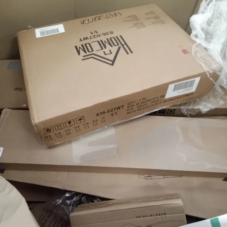 PALLET OF ASSORTED ITEMS INCLUDING, SONORO SOUND BAR, CATERING FOOD WARMER, HARPE 2 GAMING KEYBOARD AND DOBBOR ELECTRIC MIXER 