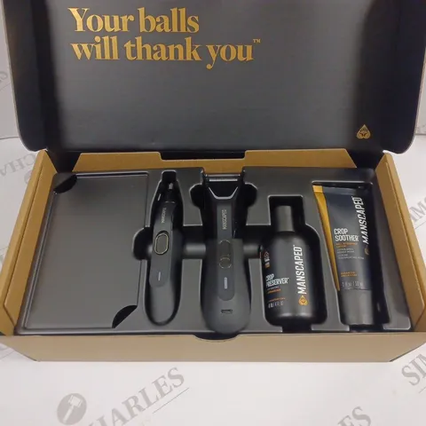 BOXED MANSCAPED GROOMING SHAVER BOXSET