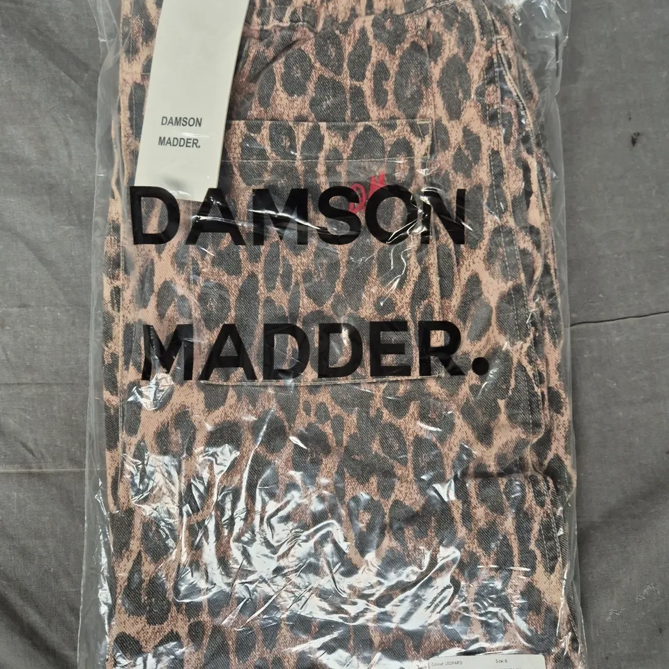 DAMSON MADDER RAFE SKIRT IN LEOPARD PRINT SIZE 6