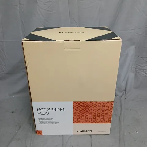 KLARSTEIN HOT SPRING PLUS HOT WATER DISPENSER – BOXED