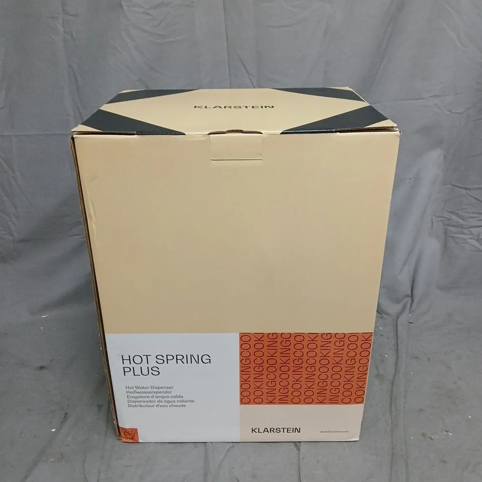KLARSTEIN HOT SPRING PLUS HOT WATER DISPENSER – BOXED