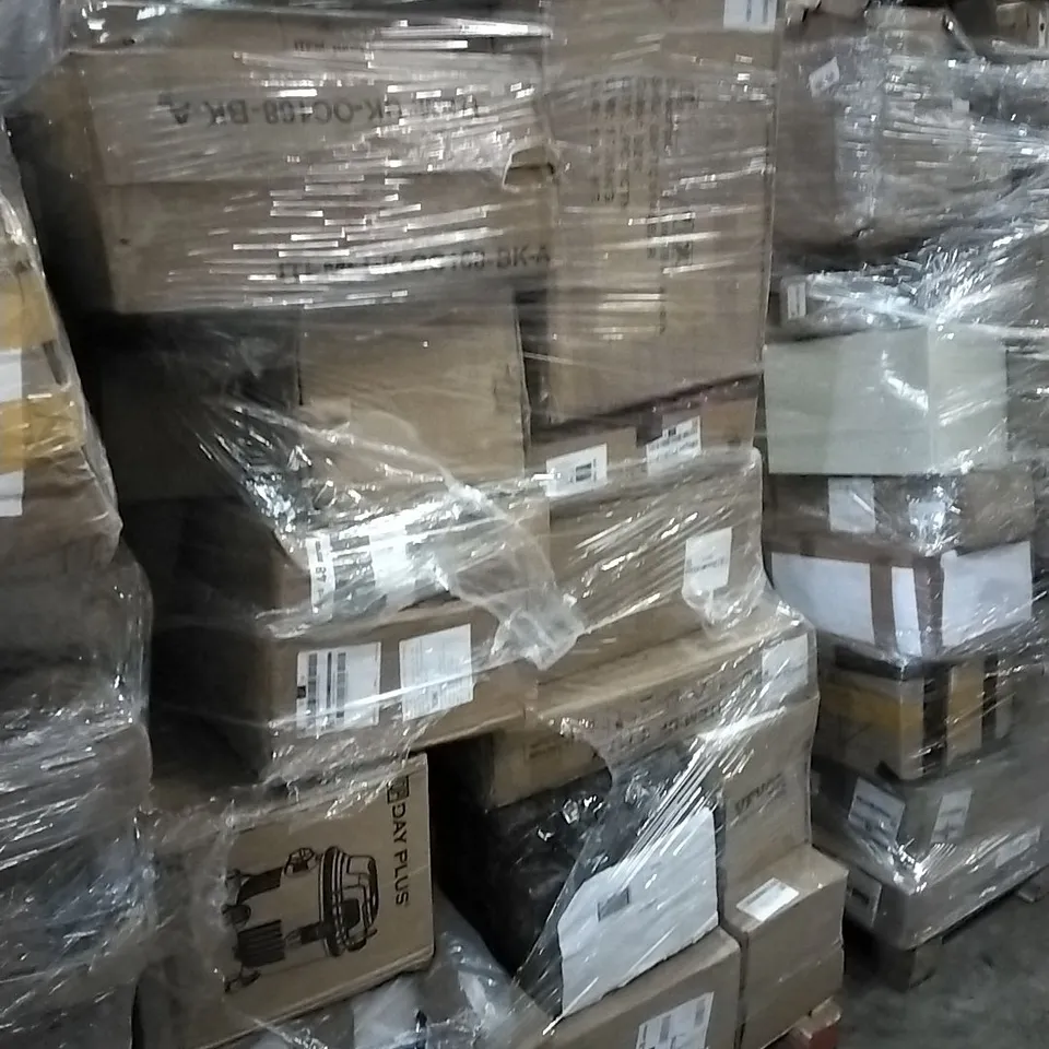 PALLET OF HOUSEHOLD ITEMS TO INCLUDE JEWELLERY STAND,  WATCH BOX, CAT TREE AND OTHER ASSORTED ITEMS...