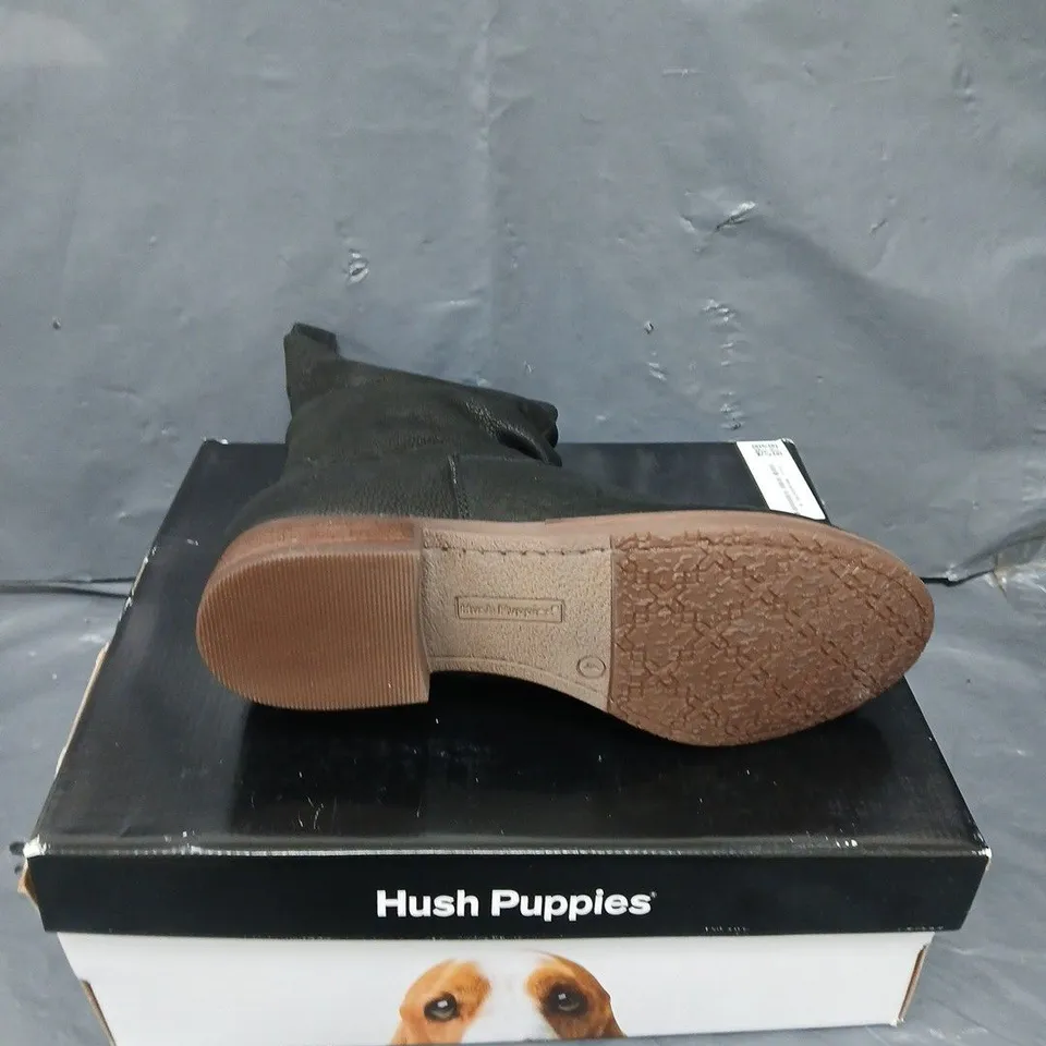 BOXED PAIR OF HUSH PUPPIES EMILIA BOOTS IN BLACK - 4