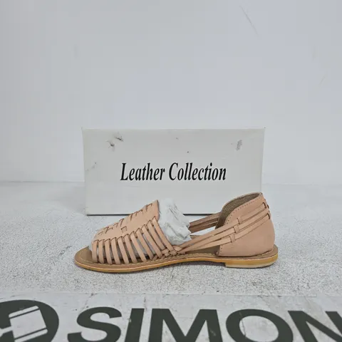 LEATHER COLLECTION WOVEN LEATHER SANDALS – WOMEN'S, UK 3 (EU 36)