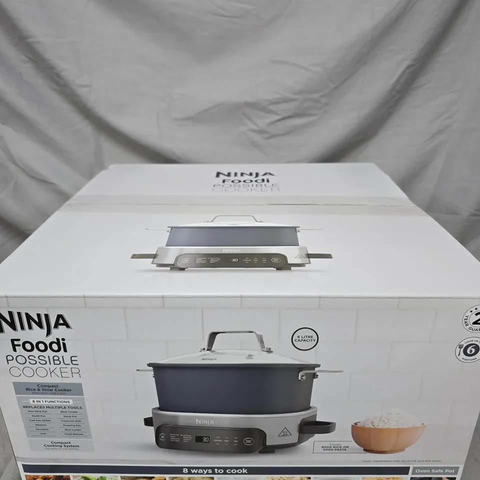 BOXED NINJA FOODI POSSIBLE COOKER 