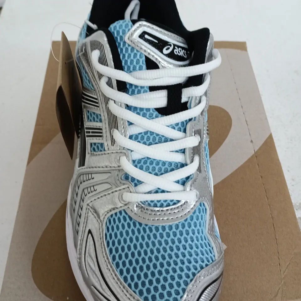 BOXED OASICS GEL-KAYANO 14 SIZE UK8.5 (ARCTIC SKY-PURE SILVER)