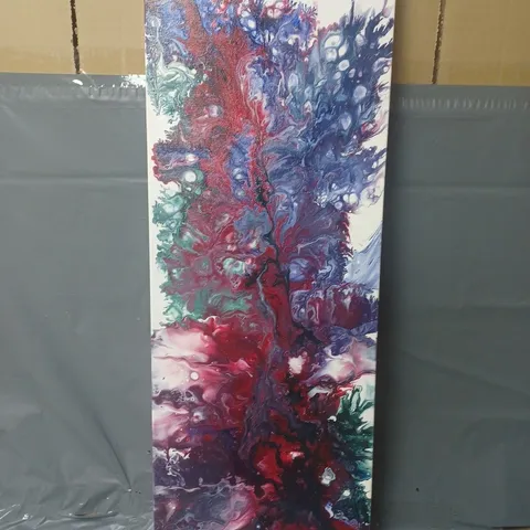 30X80CM PAINT SPLASH ABSTRACT ART CANVAS PIECE