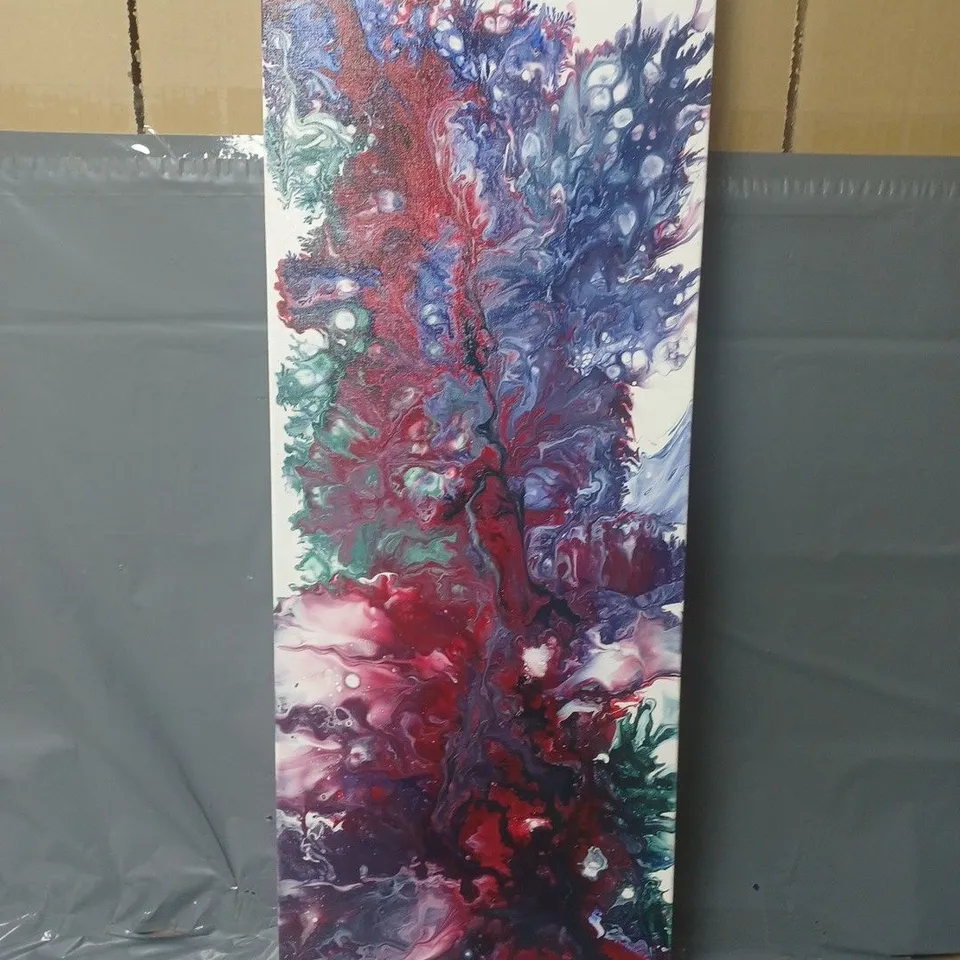 30X80CM PAINT SPLASH ABSTRACT ART CANVAS PIECE