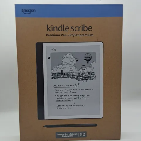 BOXED AMAZON KINDLE SCRIBE 32GB IN TUNGSTEN GREY - C4A6T4