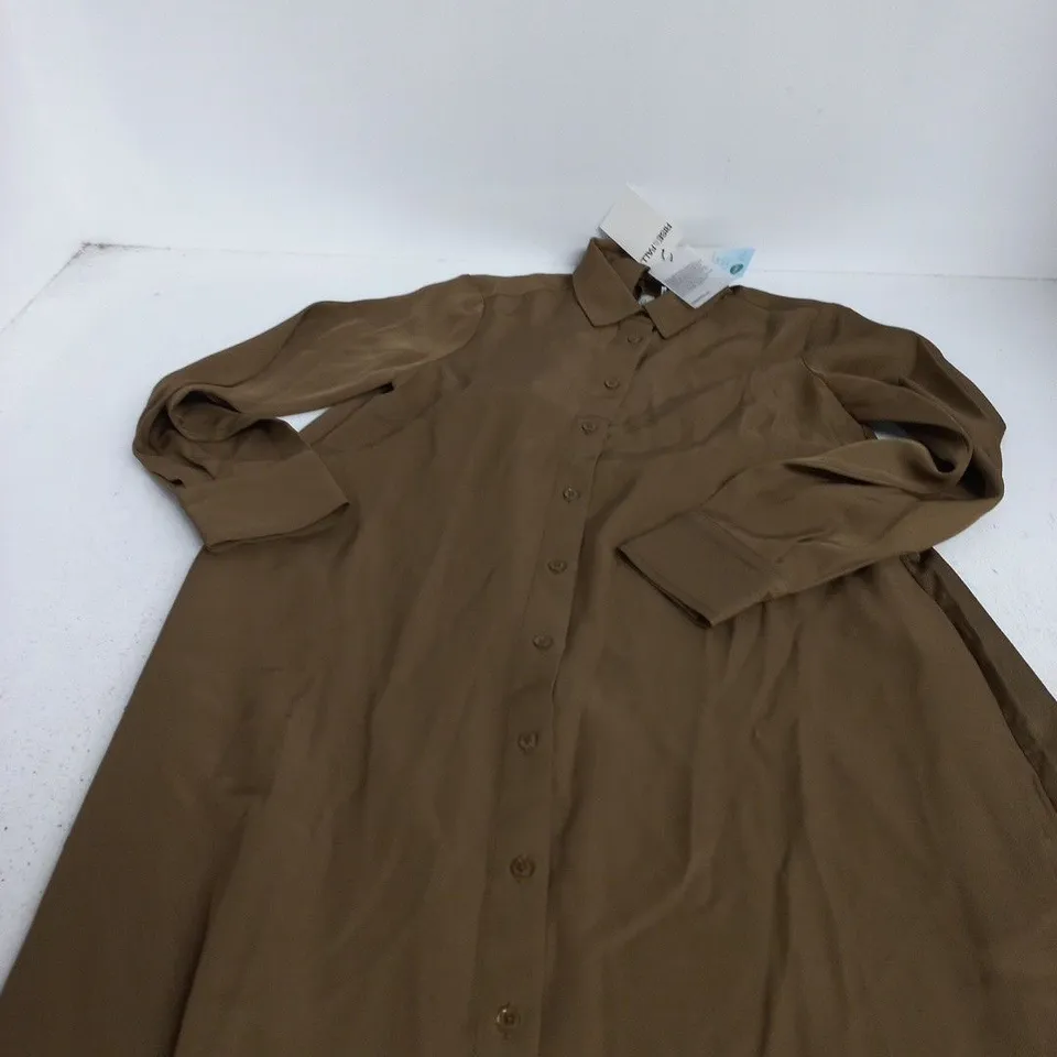 RISE & FALL WOMEN’S NAIA SHIRT DRESS – GOLDEN OLIVE, XS