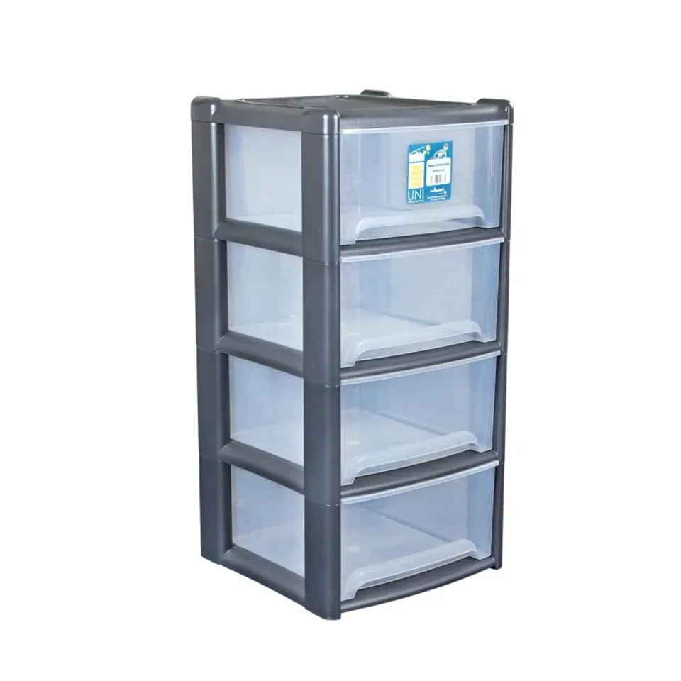 PLASTIC STACKABLE DESK ORGANISER WITH DRAWERS