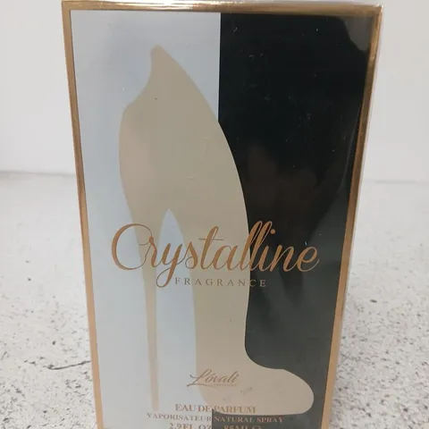 BOXED AND SEALED CRYSTALLINE FRAGRANCE LOVALI EAU DE PARFUM 85ML