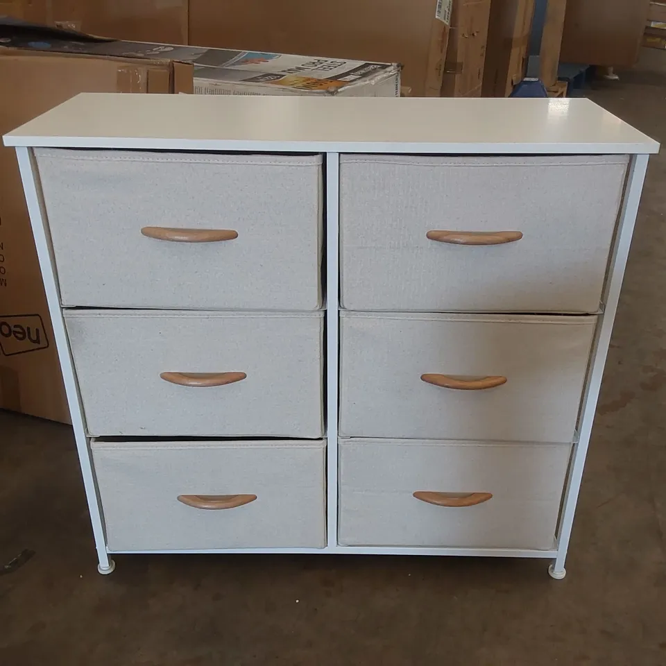 DESIGNER 6-DRAWER CHEST OF DRAWERS