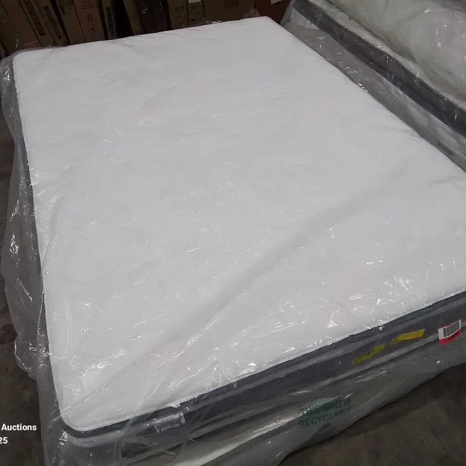 QUALITY BAGGED SALTON 27CM MEDIUM GEL MEMORY FOAM POCKET SPRUNG DOUBLE MATTRESS 