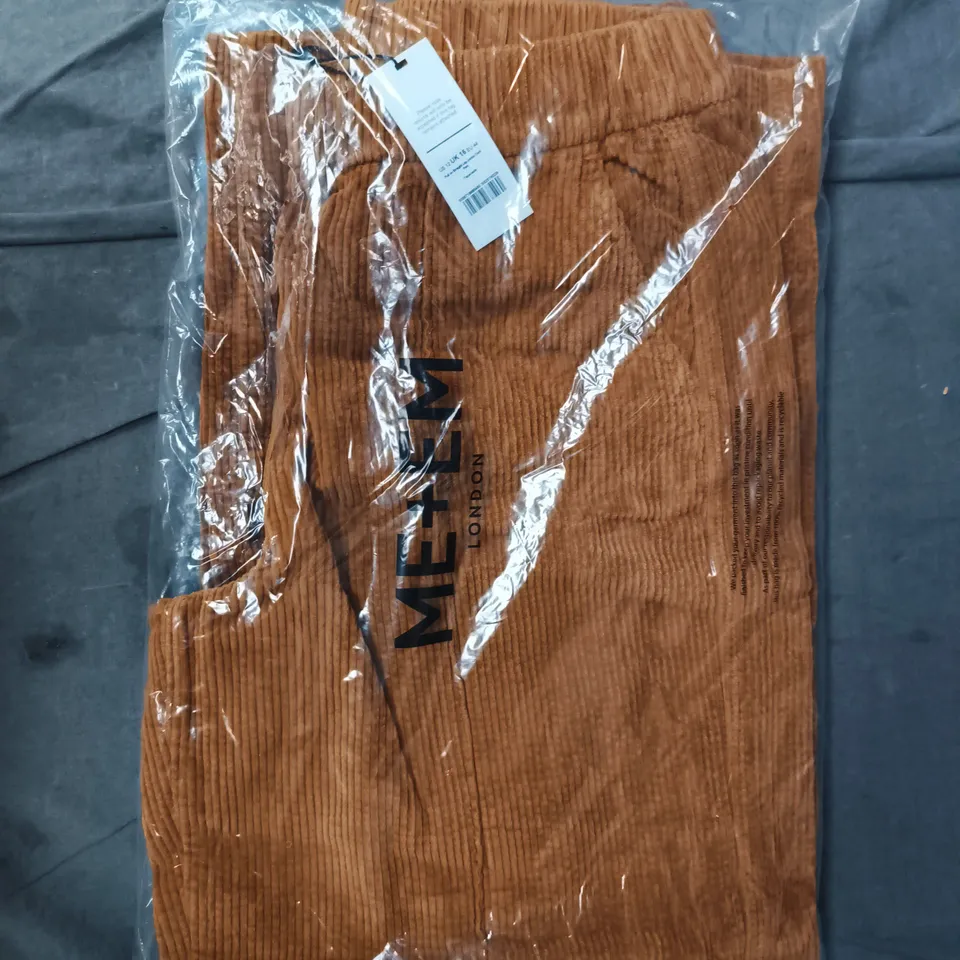 ME+EM PULL ON STRAIGHT LEG JUMBO CORD PANTS IN TAPENADE