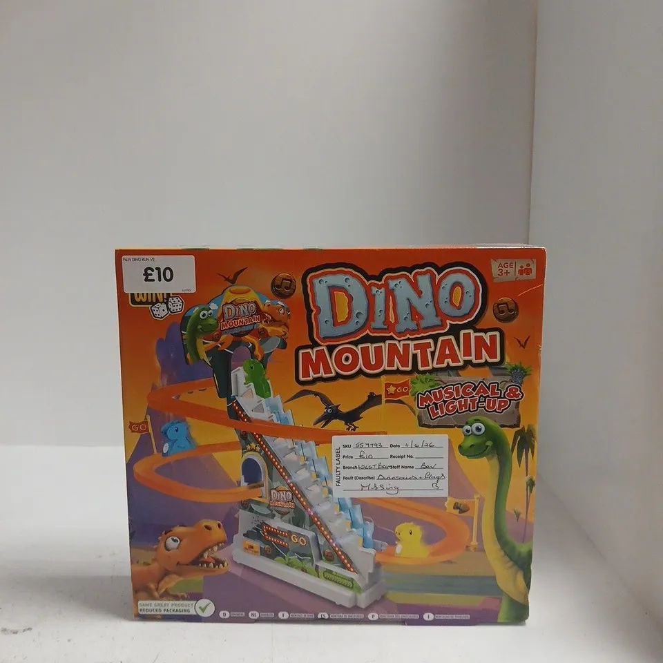DINO MOUNTAIN MUSICAL & LIGHT-UP TOY – BOXED