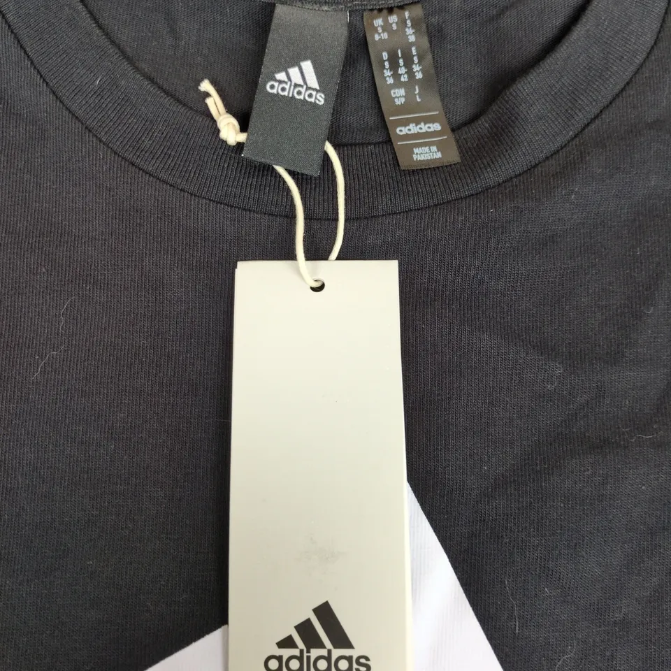 ADIDAS T-SHIRT BLACK SIZE S