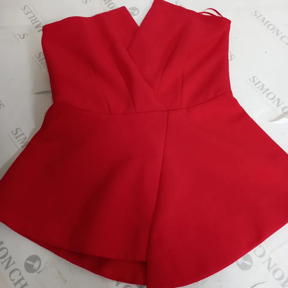 RIVER ILAND RED MINI DRESS - 8 