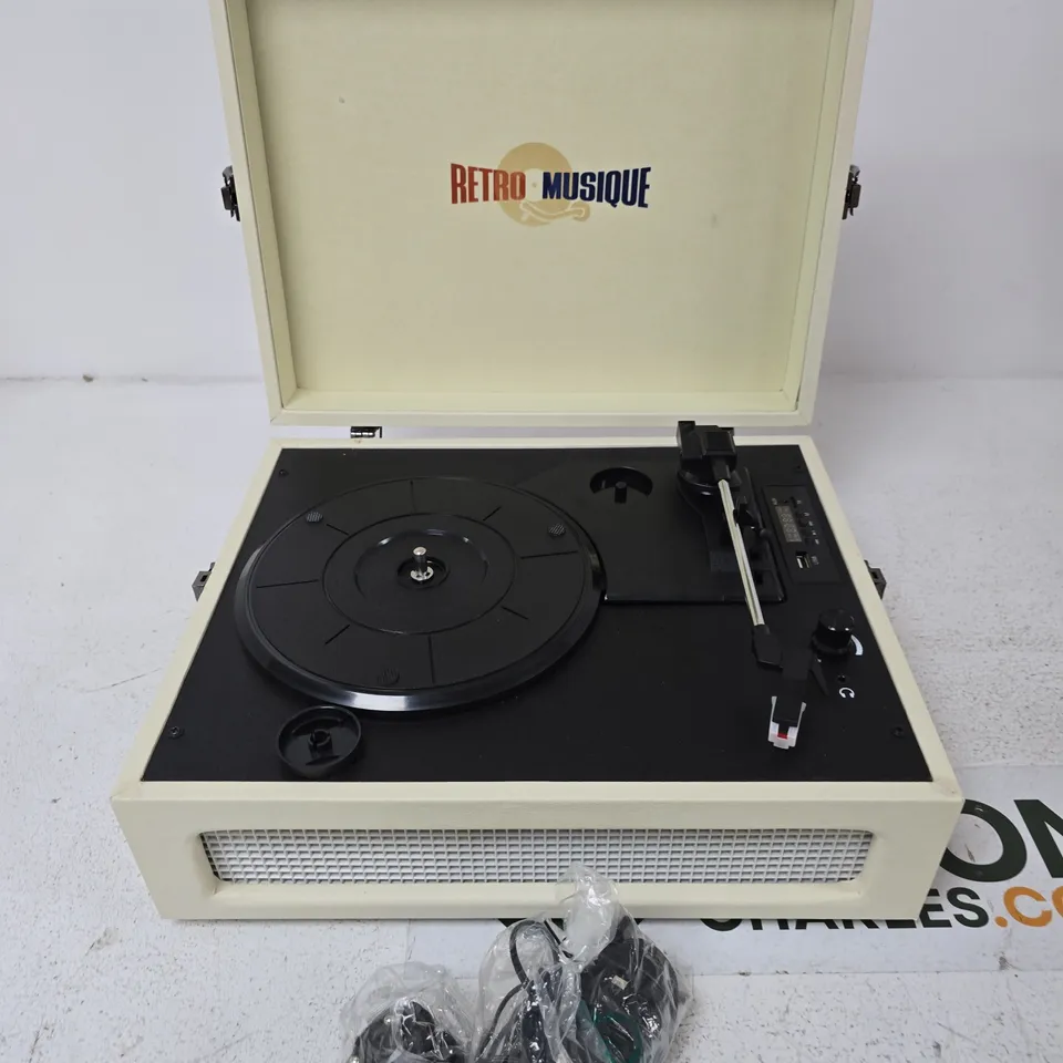 RETRO MUSIQUE BLUETOOTH TABLE TOP TURNTABLE