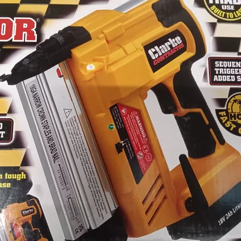CLARKE CONTRACTOR CORDLESS NAILER / STAPLER