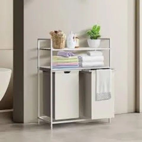 BOXED NEO DOUBLE TIER LAUNDRY HAMPER