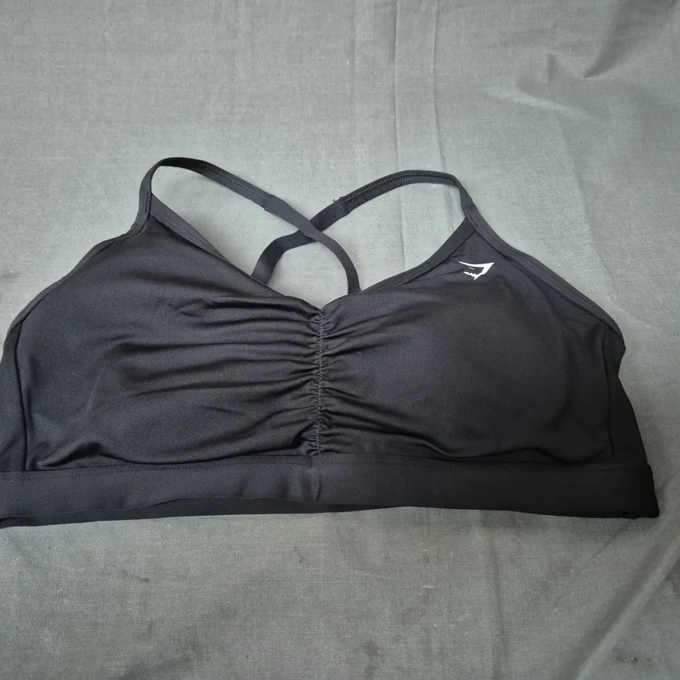 GYMSHARK RUCHED SPORTS BRA - SIZE L