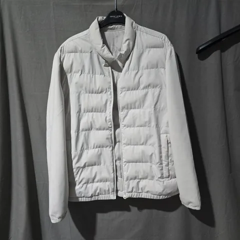 ZARA WHITE QUILTED PUFFER JACKET – WOMEN'S, UK 16 (EU XL / US XL)