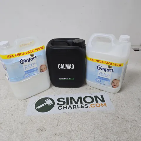 APPROXIMATELY 3 ASSORTED LARGE LIQUIDS TO INCLUDE COMFORT PURE XXL MEGA PACK, CALMAG ESSENTIALS PLUS GROWTH ADDITIVES - COLLECTION ONLY