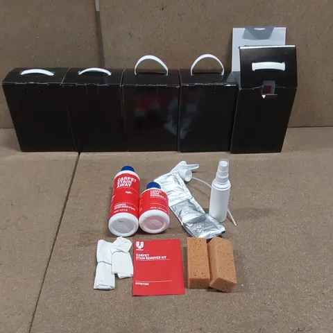 LOT OF 5x BOXED CARPET STAIN REMOVER KITS