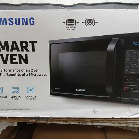 BOXED SAMSUNG MC28H5013ASEU FREESTANDING SMART OVEN - COLLECTION ONLY