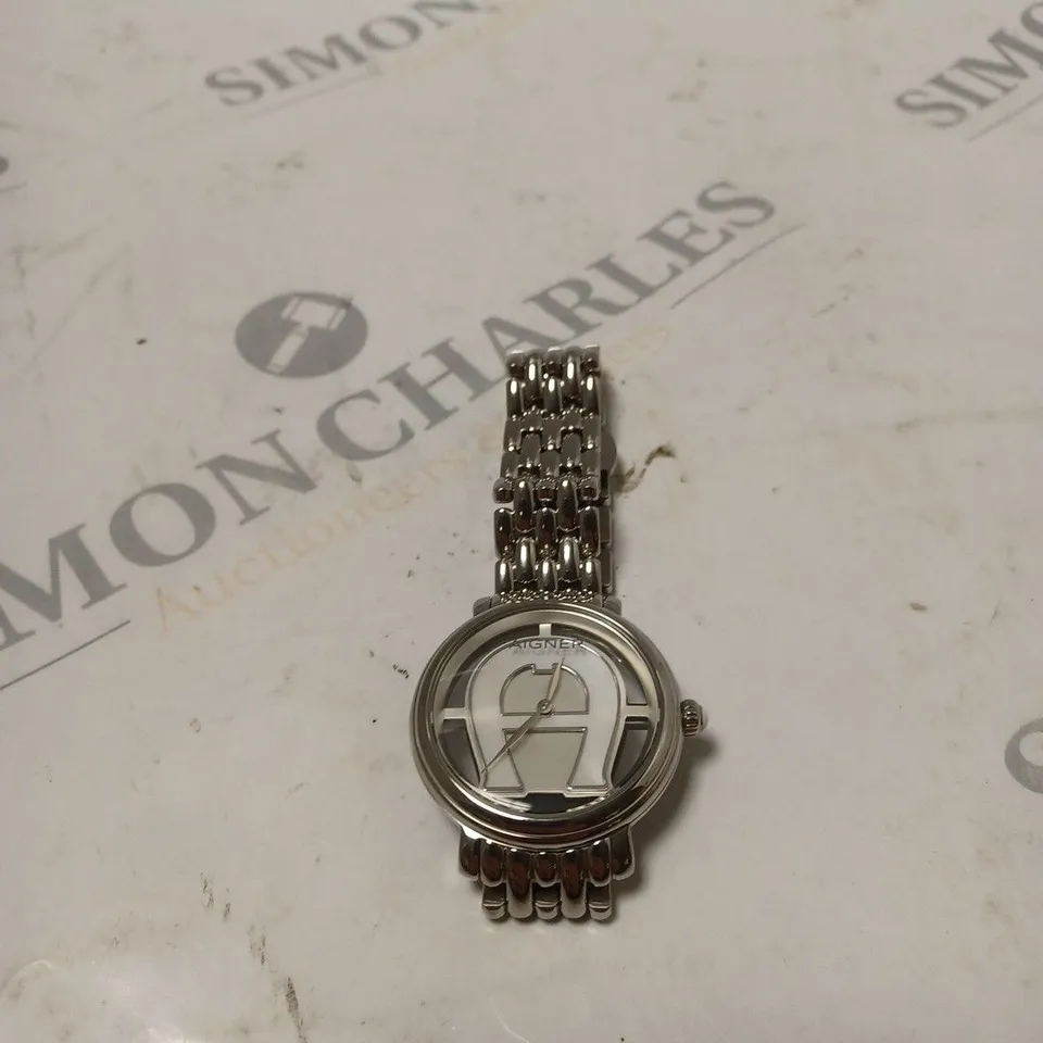 AIGNER SILVER FOLIGNO WATCH - UNBOXED 