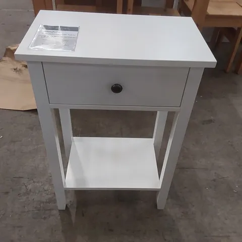 WINDSOR 1 DRAWER CONSOLE TABLE - WHITE 