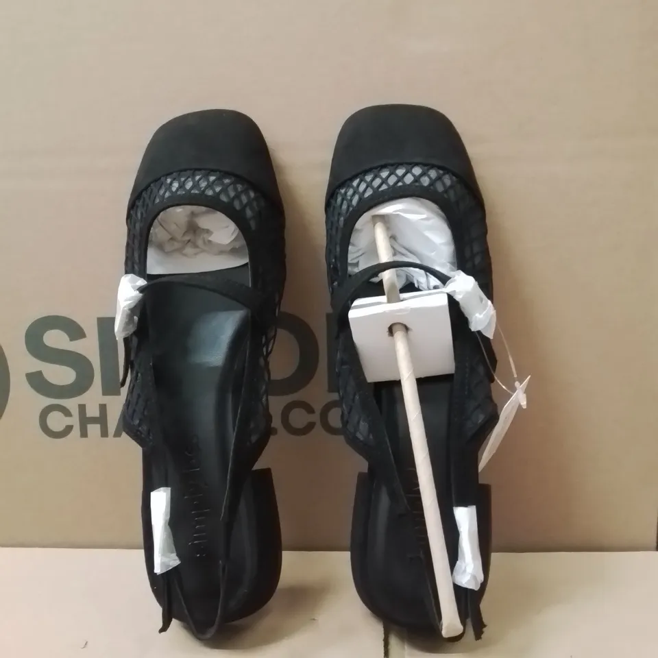 BOXED BRAND NEW APPROXIMATELY 9 SIMPLY BE JUPITER EXTRA WIDE SHOES BLACK SIZE 6