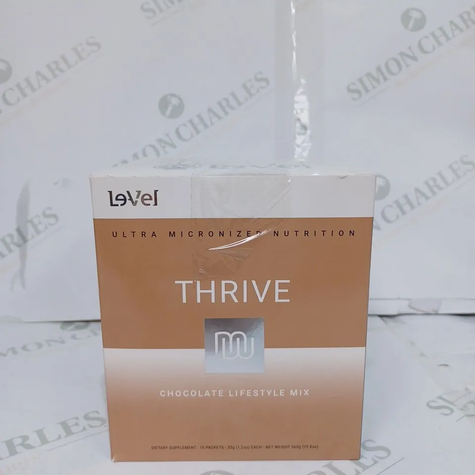 LEVEL THRIVE LIFESTYLE SHAKE CHOCOLATE MIX - APPROX. 16 X 35G 