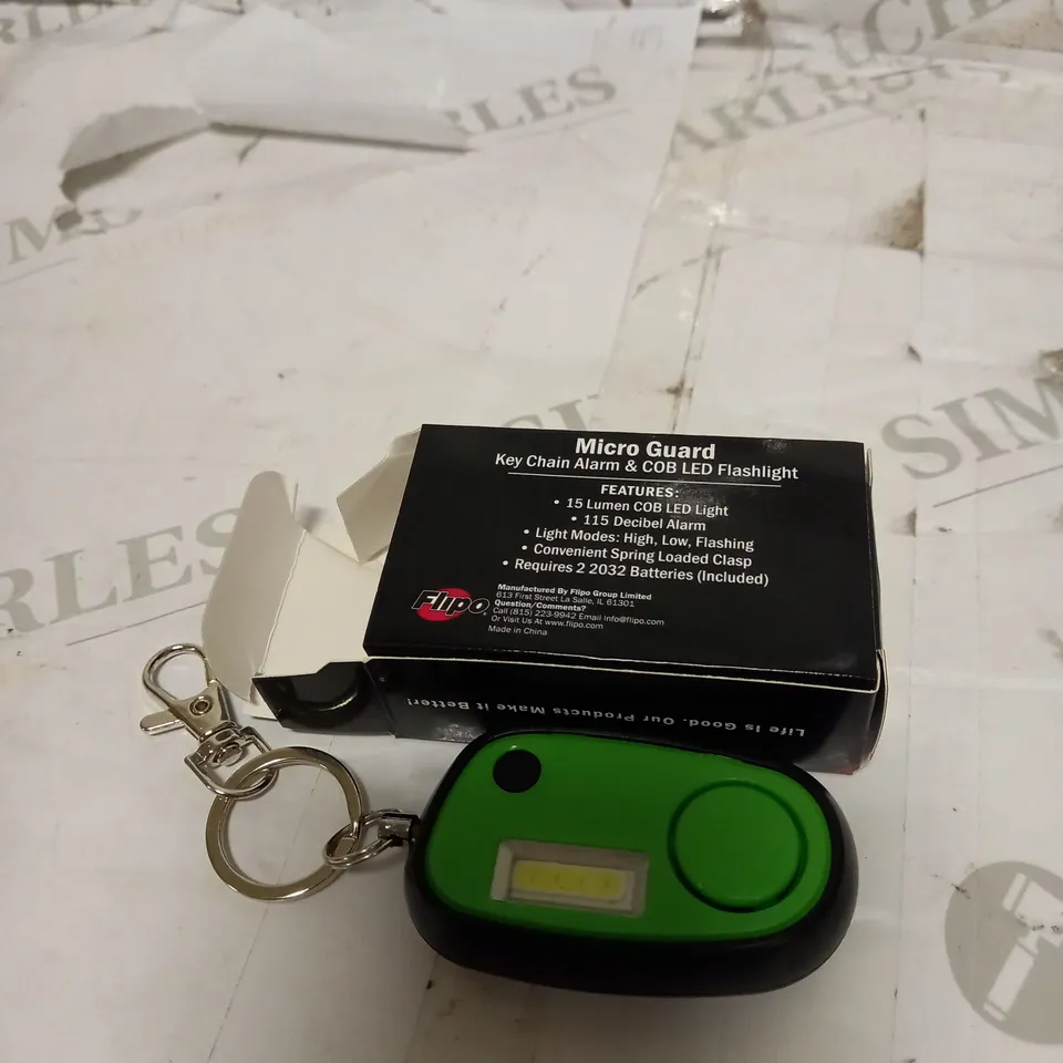 OUTLET FLIPO PACK OF 4 KEYCHAIN ALARM SAFETY LIGHTS