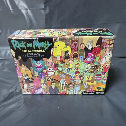 BOXED RICK AND MORTY TOTAL RICKALL CARD GAME