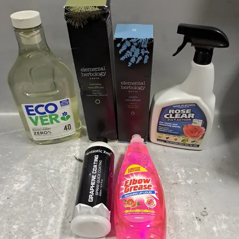 APPROXIMATELY 10 ASSORTED HOUSEHOLD PRODUCTS TO INCLUDE WASHING UP LIQUID, ROSE CLEANER, REED DIFFUSER ETC - COLLECTION ONLY 