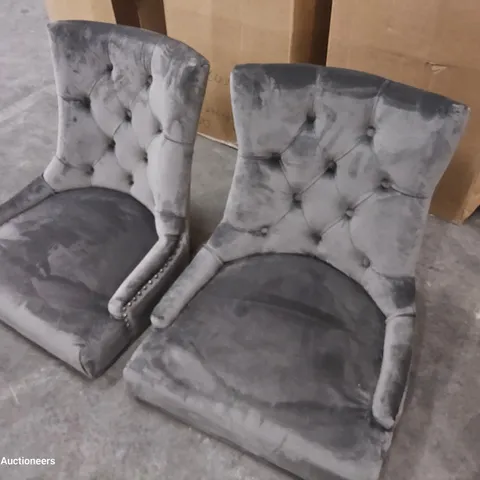 BOXED PAIR OF DESIGNER DINING CHAIRS