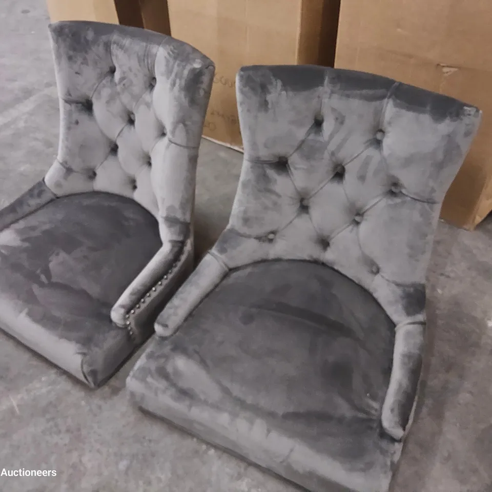 BOXED PAIR OF DESIGNER DINING CHAIRS