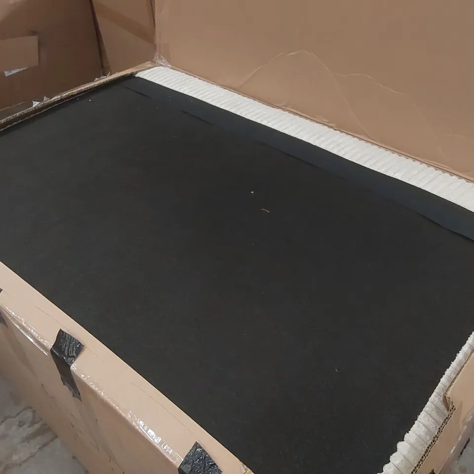 BOXED DESIGNER UPHOLSTERED SOFA - BEIGE