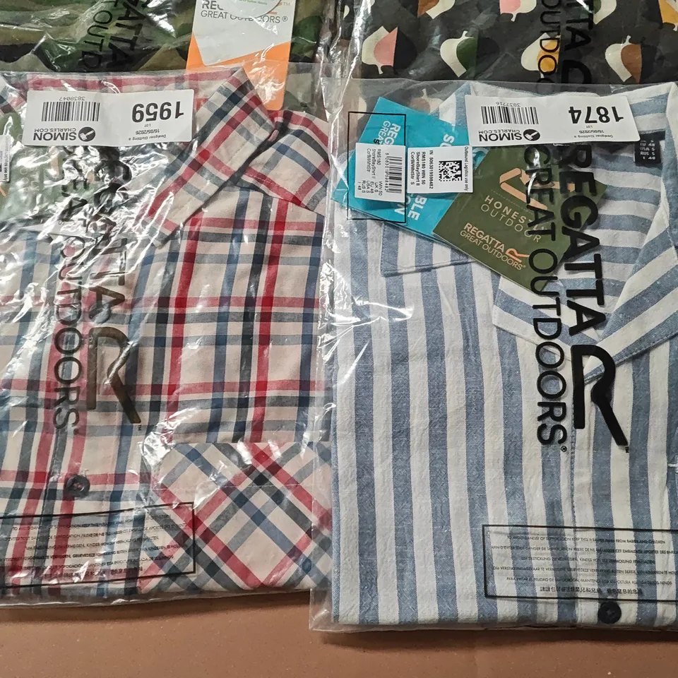 LOT OF 11 ASSORTED BRAND NEW REGATTA CLOTHING ITEMS IN VARIOUS STYLES AND SIZES