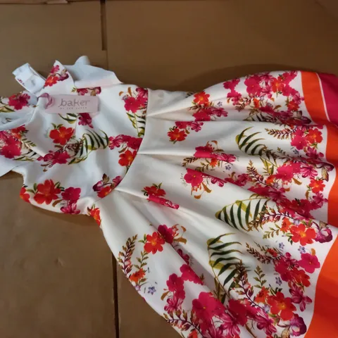 TED BAKER FLORAL PRINT KIDS DRESS - 8 YRS