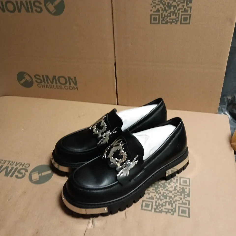 KOI METAL MEN'S LOAFERS – BLACK, UK 10