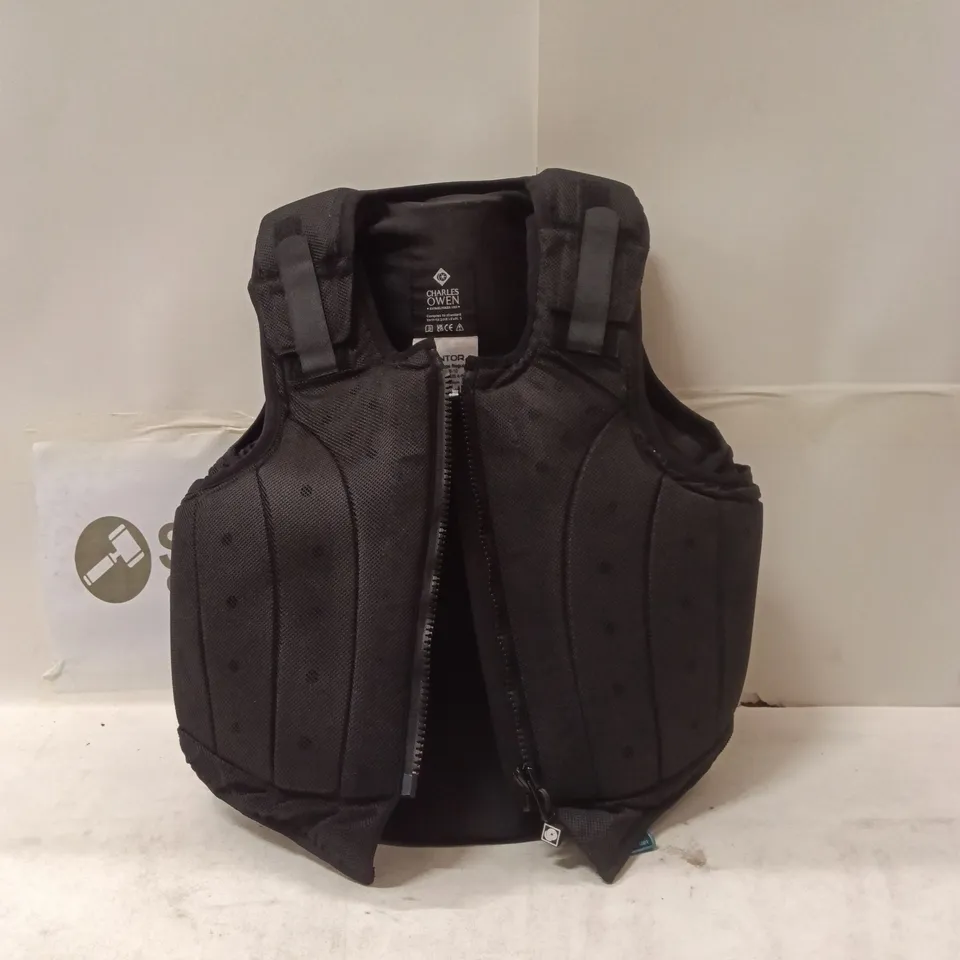 CHARLES OWEN KONTOR CHILD UK 8-10 LARGE VEST (EQUESTRIAN BODY PROTECTOR) – BLACK